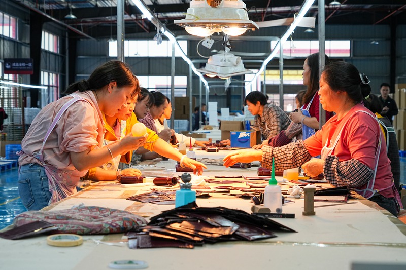 楓林實業生產車間一角。