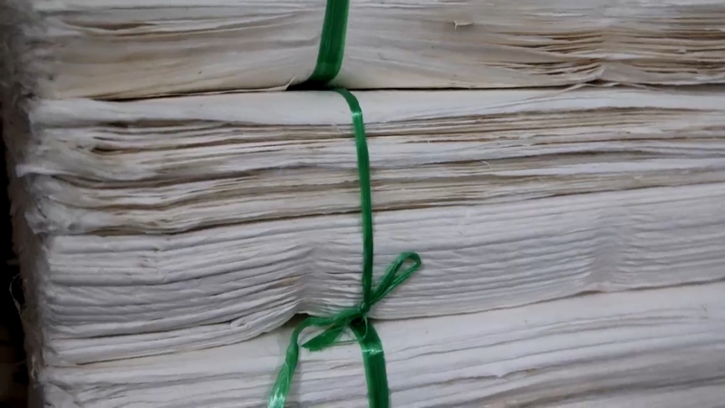 制作的好的紙張。