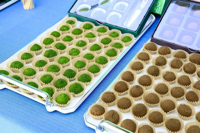 抹茶新品展示。