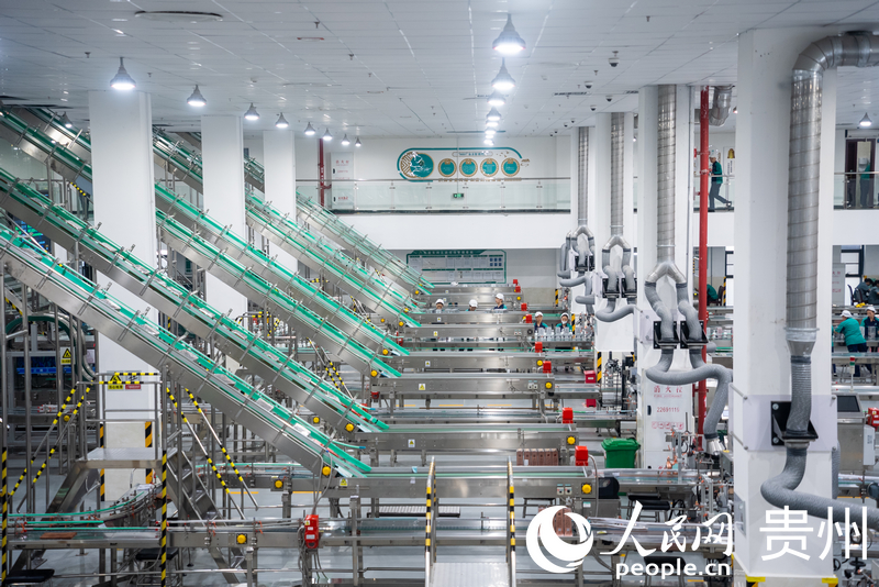 智能包裝生產車間流水線。人民網記者 涂敏攝