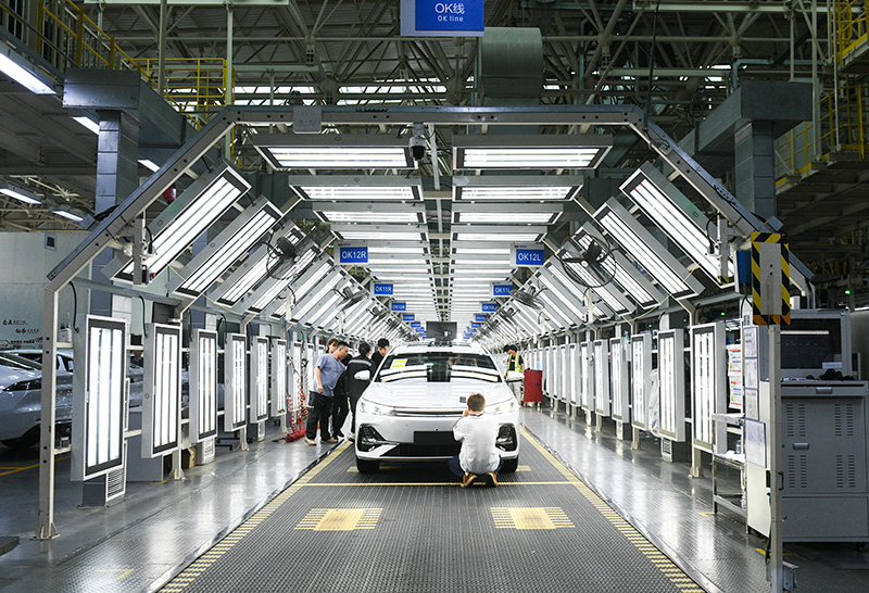 吉利汽車貴陽制造基地一隅。武敏攝