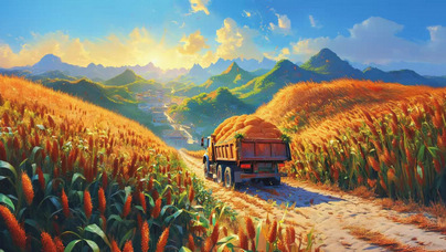 行進中國｜AI繪豐收 高粱田里的新光景仁懷長崗鎮的紅高粱已進入成熟倒計時，田間地頭盡是豐收在望的景象。