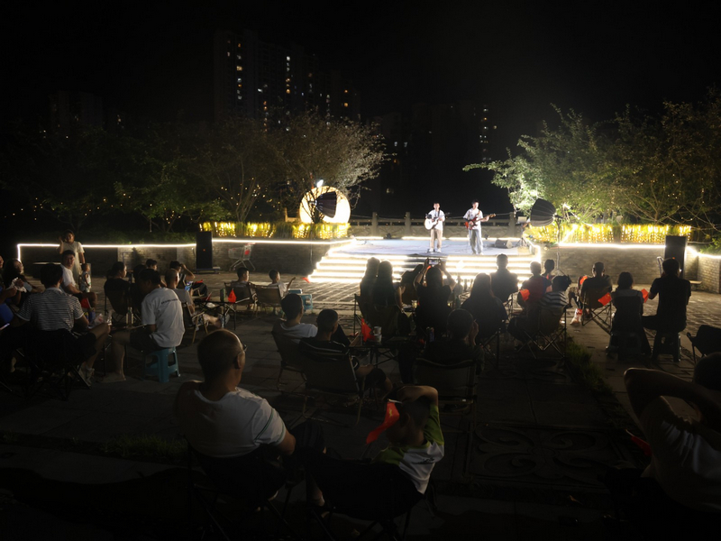 中國陽明文化園衡南云軒廣場的“群眾大舞臺”。