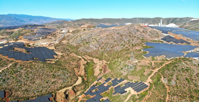老務坪（老鷹巖四期）光伏發電項目。水電九局供圖