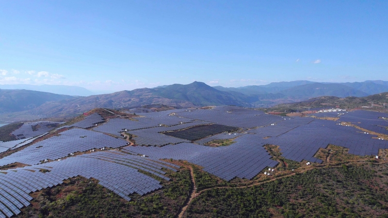 老務坪（老鷹巖四期）光伏發電項目。水電九局供圖