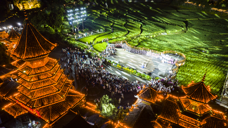 “村歌”晚會現場。吳光輝攝