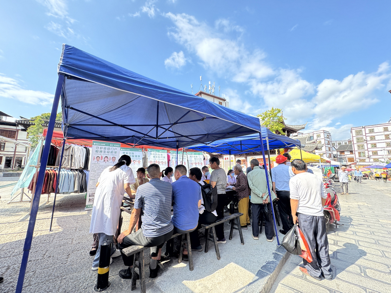 義診現場。李麗攝