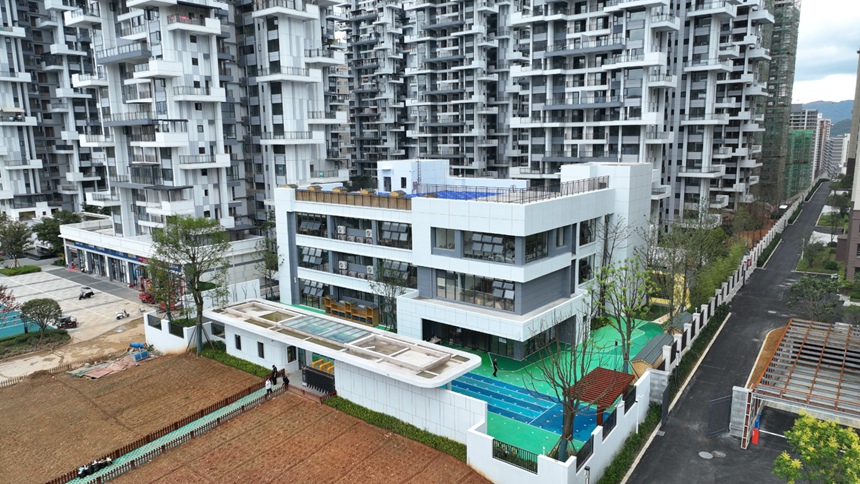 幼兒園航拍圖。