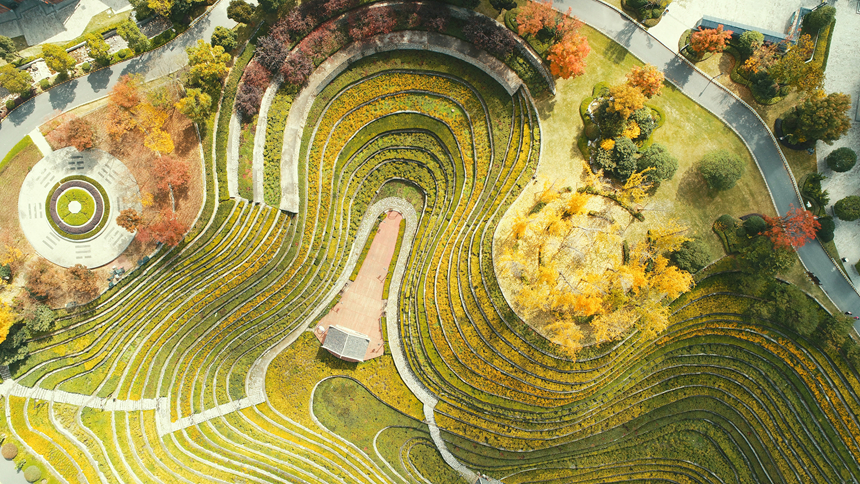 大方縣奢香古鎮梯田。周訓貴攝