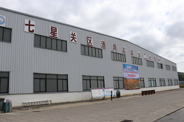 七星關區酒用高粱加工收購中心。劉娟攝