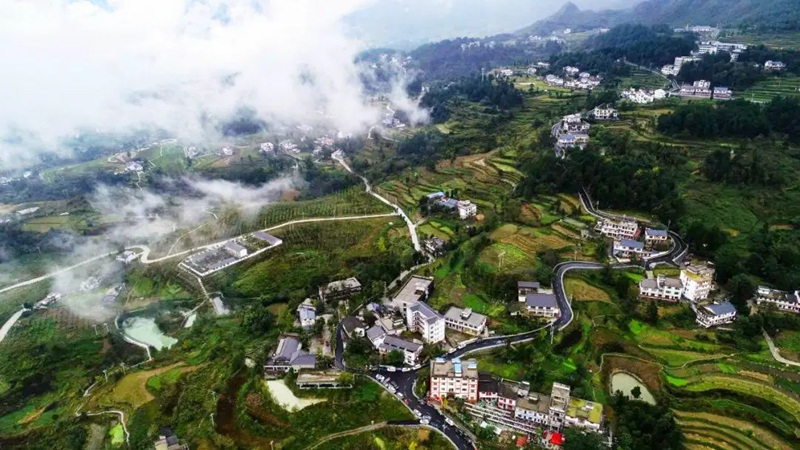 堯龍山和美鄉村。戴密密攝