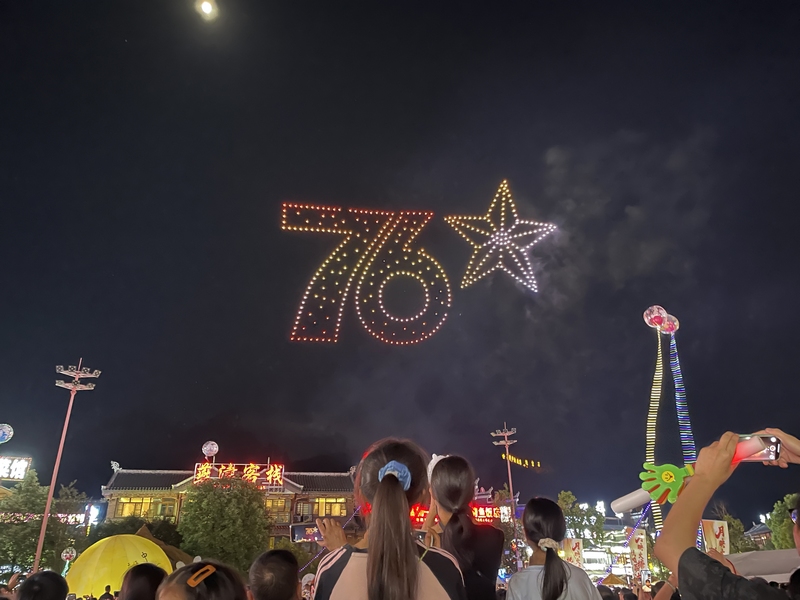 無人機表演。