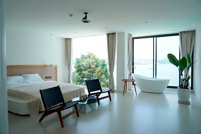 站街鎮杉樹村古埃蒙度假民宿內景。