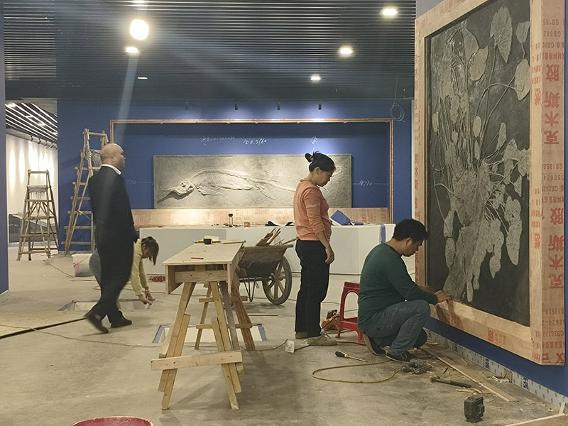 中國天眼景區地質博物館施工現場。