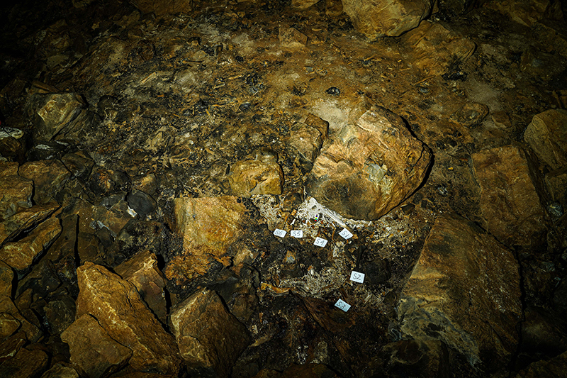 人類活動遺跡。