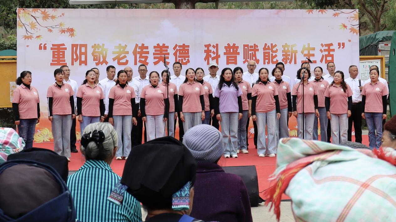 縣科普團隊文藝表演。