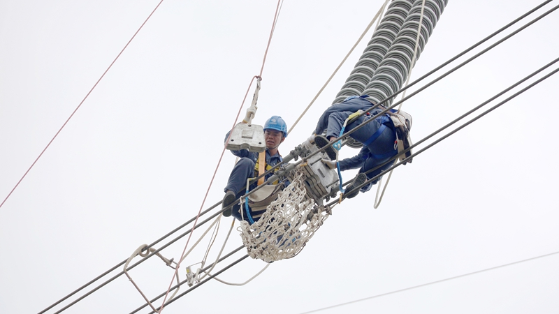 1、輸電運維專業競賽現場一角。