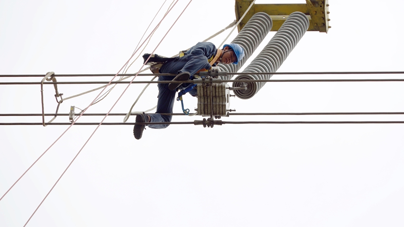 2、輸電運維專業競賽現場一角。