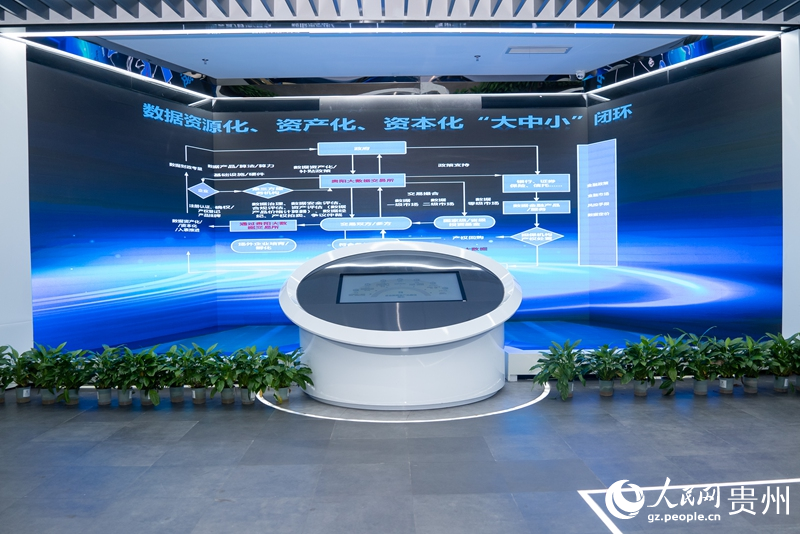 貴陽大數據交易所一隅。人民網記者 涂敏攝